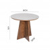 CJ MESA 4C SAO CARLOS ELANE REDONDA 90x90 BRONZE / OFF WHITE