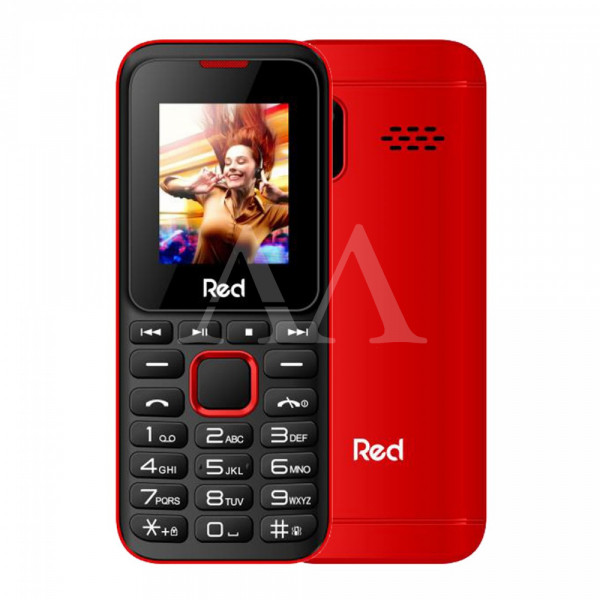 CELULAR RED MOBILE FIT MUSIC ll M011G 32MB + 32 RAM CAM. VGA + FLASH LED TELA 1.77" PRETO / VERMELHO