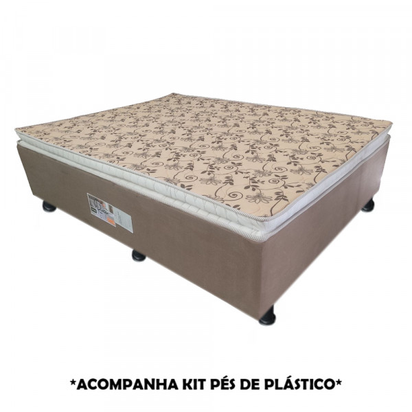 CAMA BOX D28 138X188X42 RUBI C/PILLOW