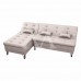 ESTOFADO CAMA MATRIX 2 LUGARES NICE C/ CHAISE LINHO CHUMBO E483