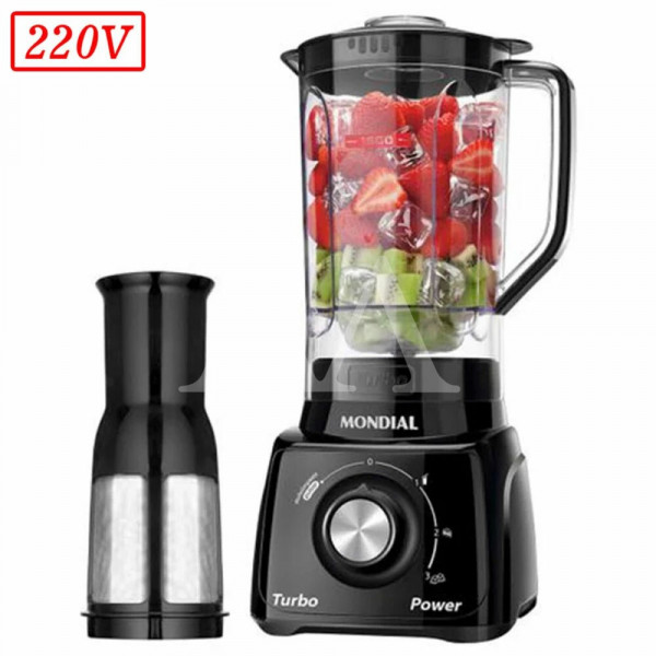 LIQUIDIFICADOR MONDIAL L-99 FB 3 VEL 220V PRETO