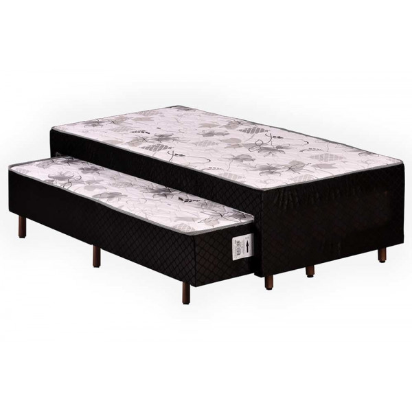 CAMA BOX DLS SOLTEIRO C/ AUXILIAR  88CM