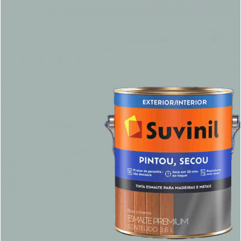 SUVINIL ESM PINT SEC BRI CINZA MED 3,6L