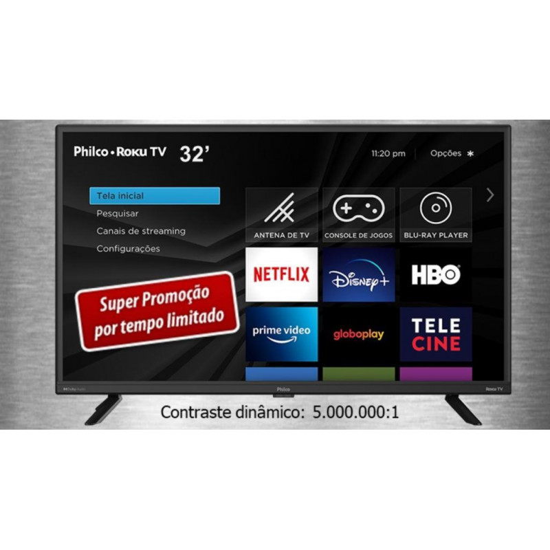 TV SMART 32 POLEGADAS PHILCO ROKU